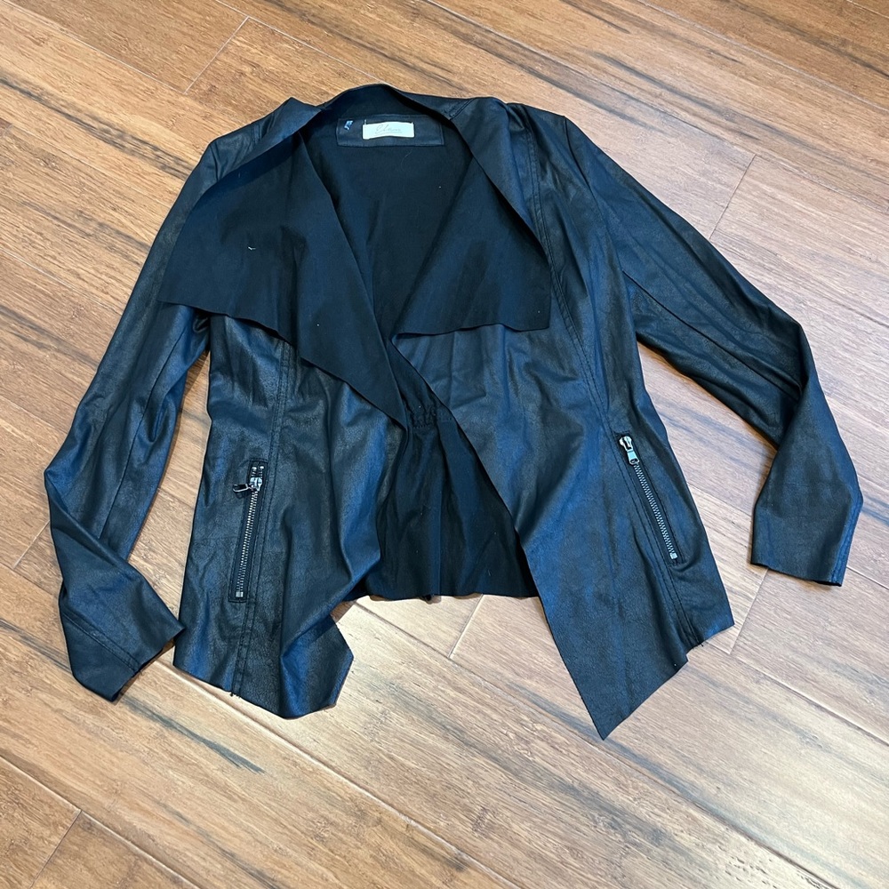 Elan Faux Leather Jacket.
